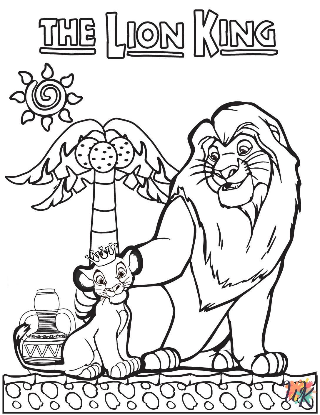 Lion King coloring pages pdf