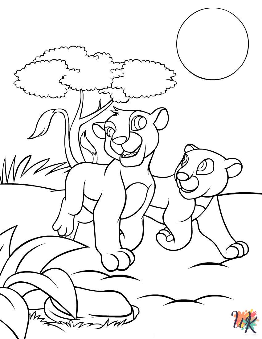 free Lion King printable coloring pages