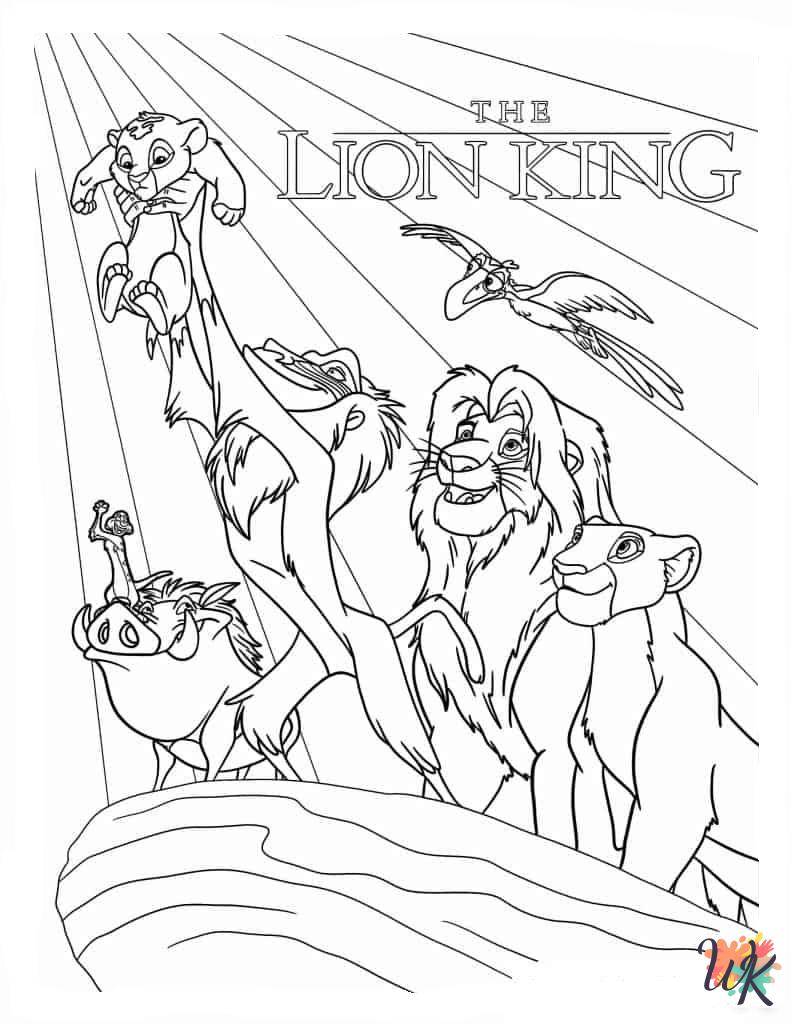 Lion King coloring pages printable free