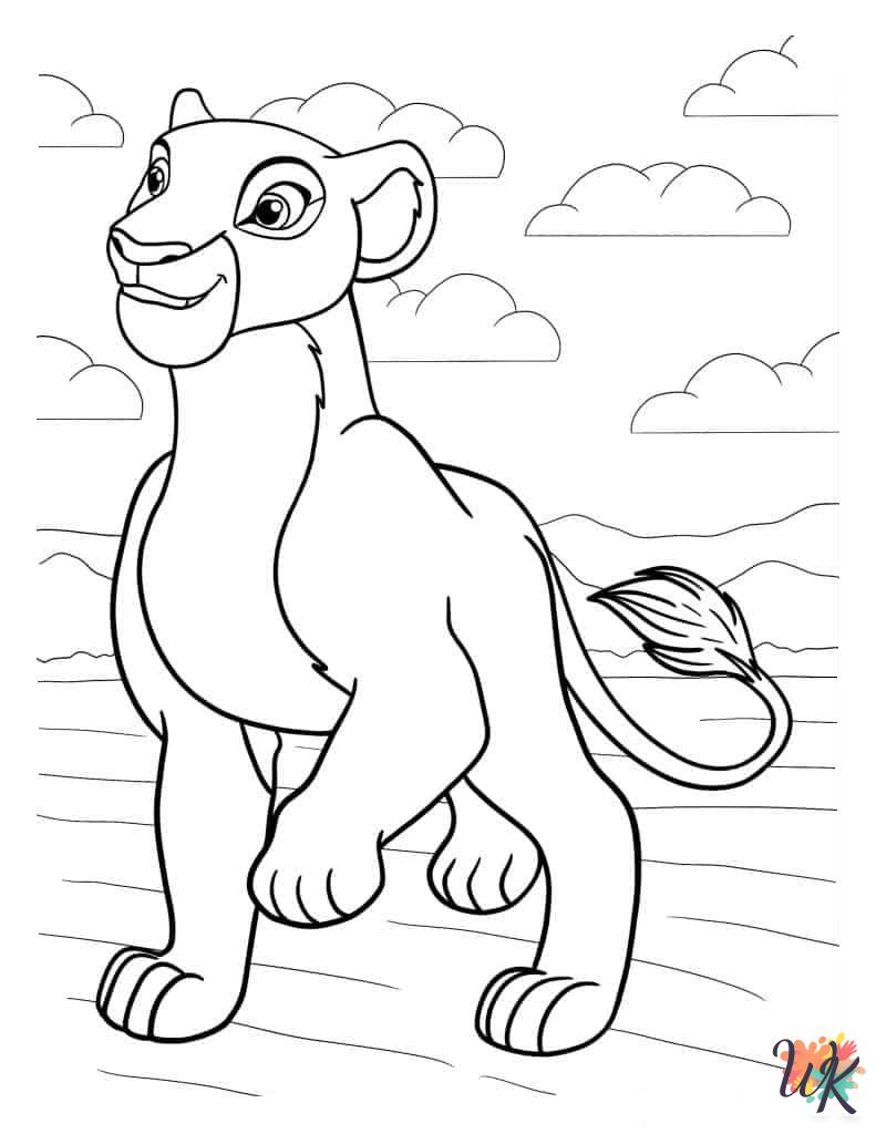 free Lion King coloring pages pdf