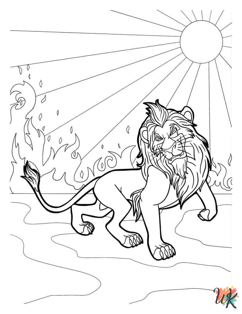 Lion King printable coloring pages