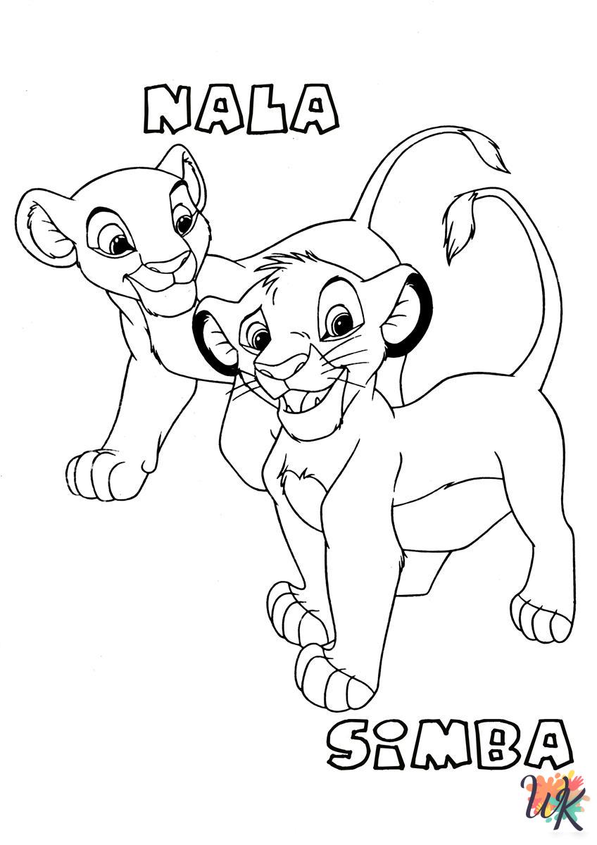 easy Lion King coloring pages