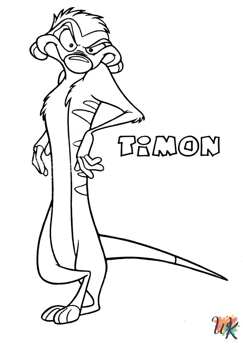 merry Lion King coloring pages