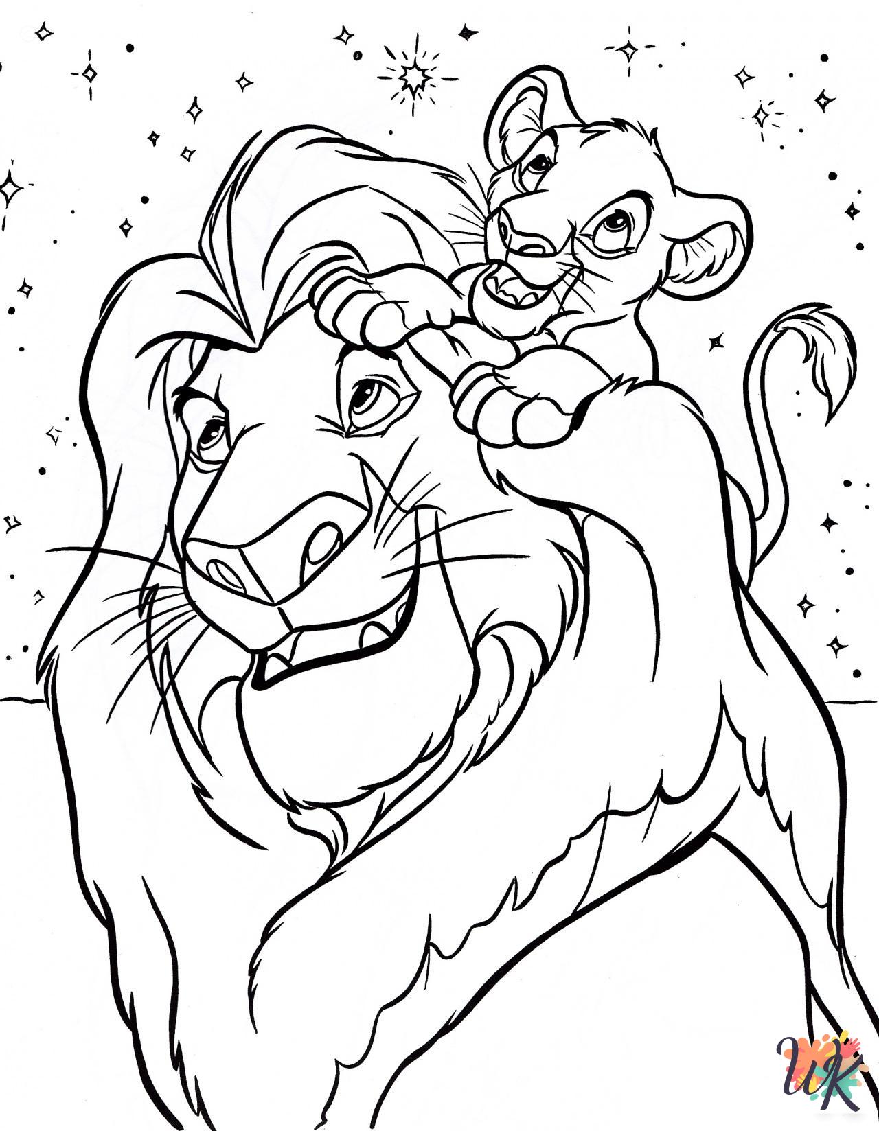 Lion King coloring pages for kids