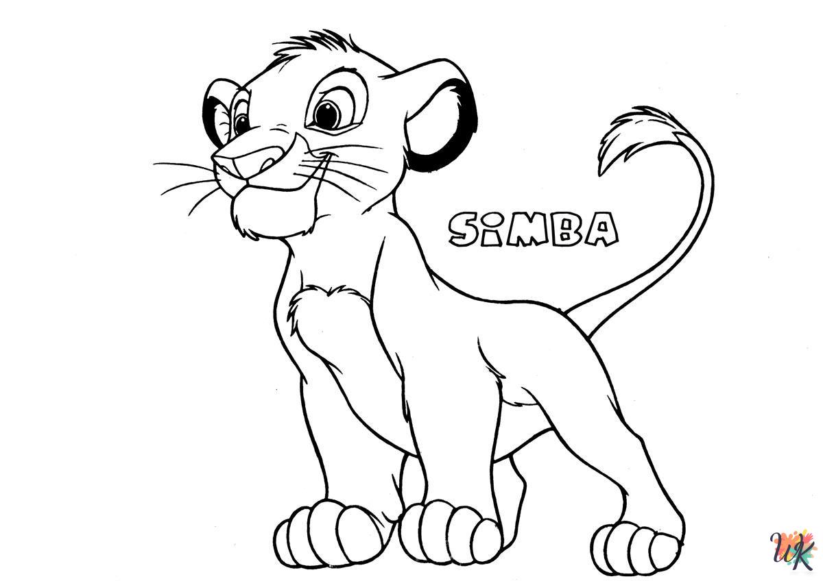 free Lion King coloring pages for kids