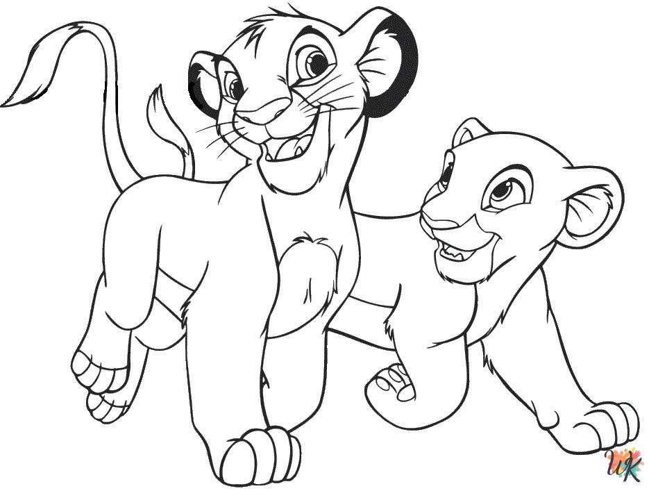 Lion King ornament coloring pages