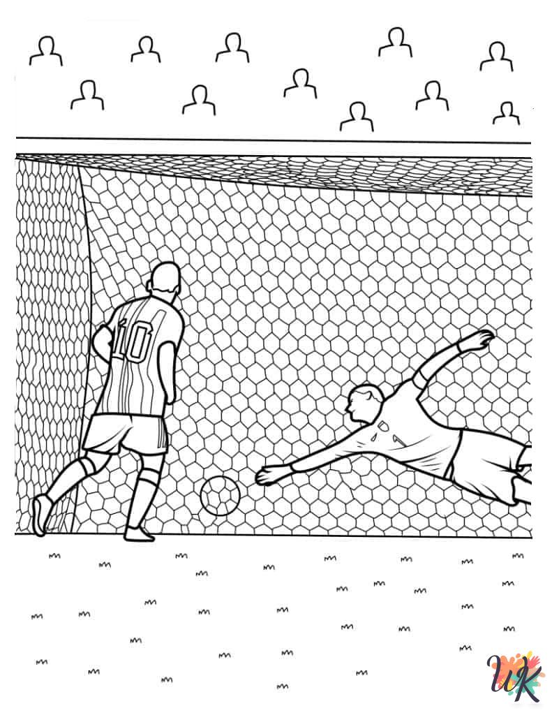 Lionel Messi coloring pages for kids