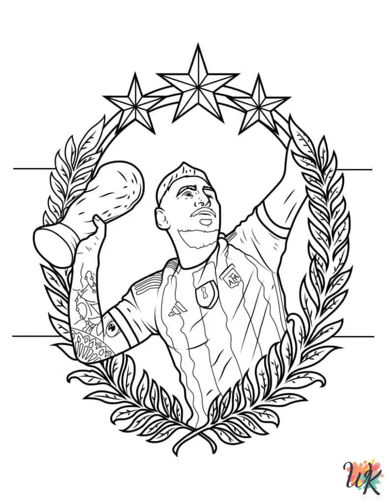 21 Lionel Messi Coloring Pages For Kids ColoringPagesWK