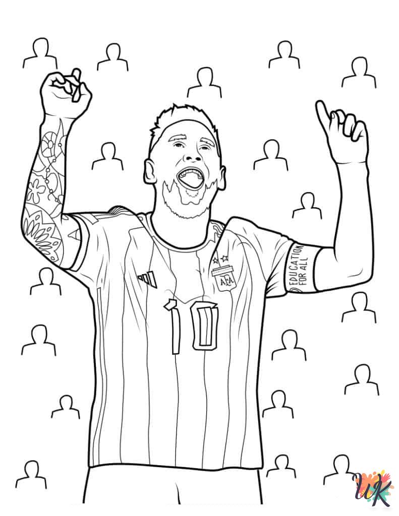 free coloring pages Lionel Messi