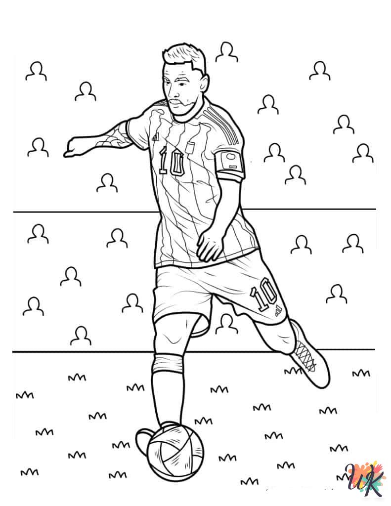 free Lionel Messi coloring pages