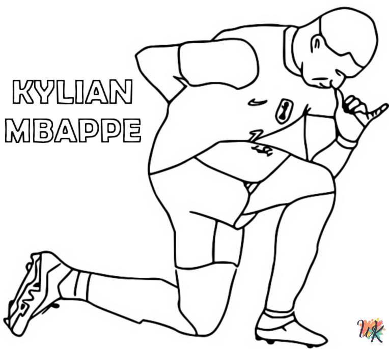 printable coloring pages Mbappe