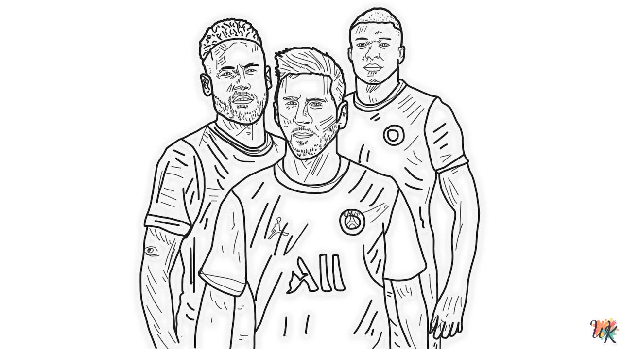 Mbappe adult coloring pages