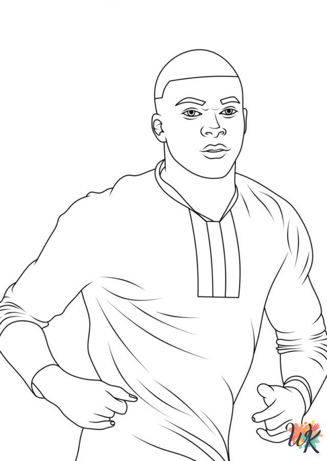 old-fashioned Mbappe coloring pages