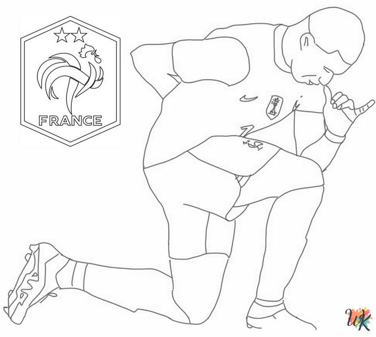 coloring pages Mbappe