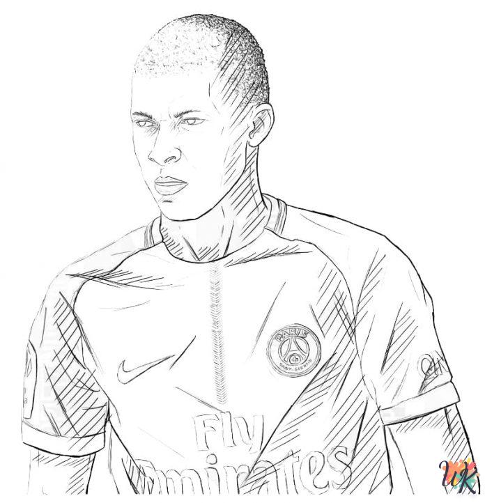 free coloring pages Mbappe
