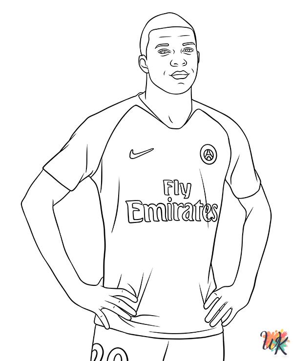 Mbappe coloring pages printable free