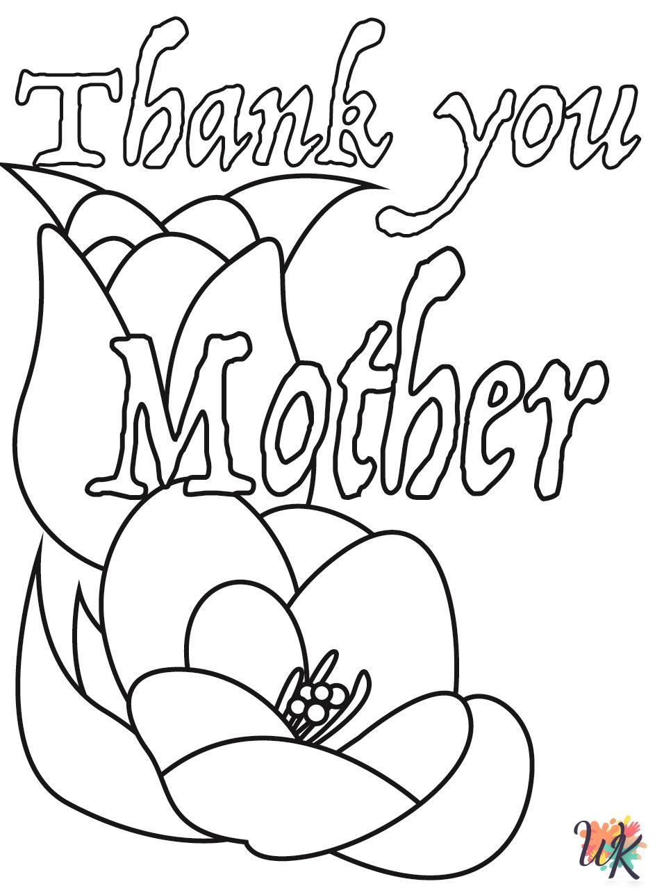 Mother's day coloring pages free