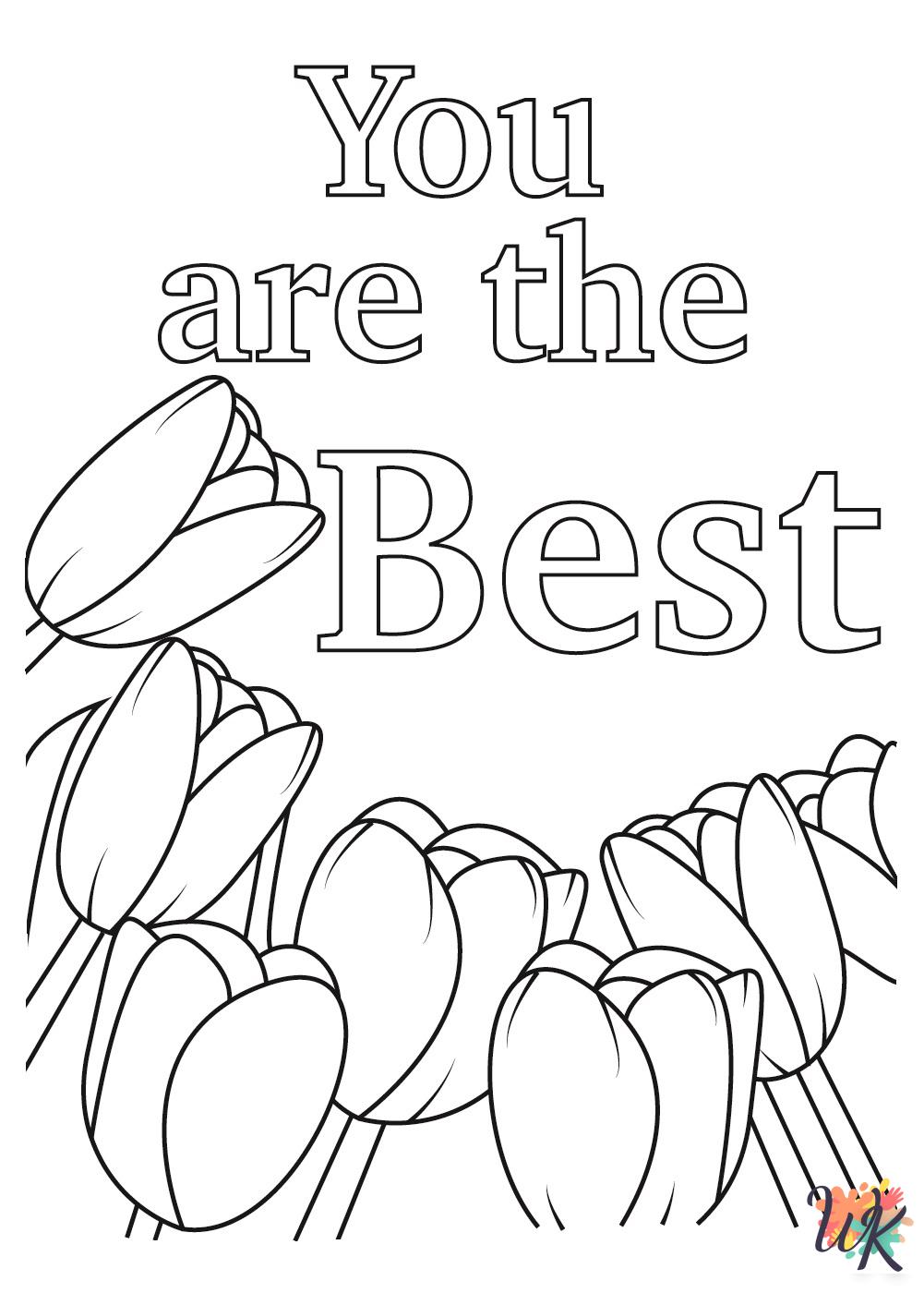 coloring pages printable Mother’s day