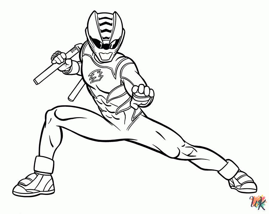 Power Rangers decorations coloring pages