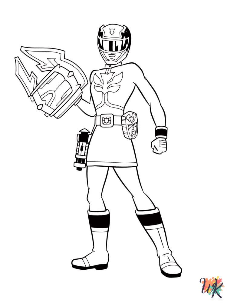 free printable coloring pages Power Rangers