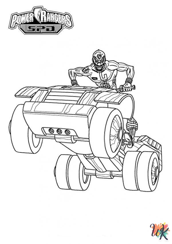 Power Rangers coloring pages easy