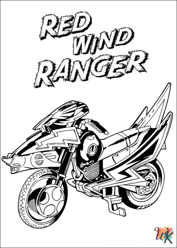 old-fashioned Power Rangers coloring pages