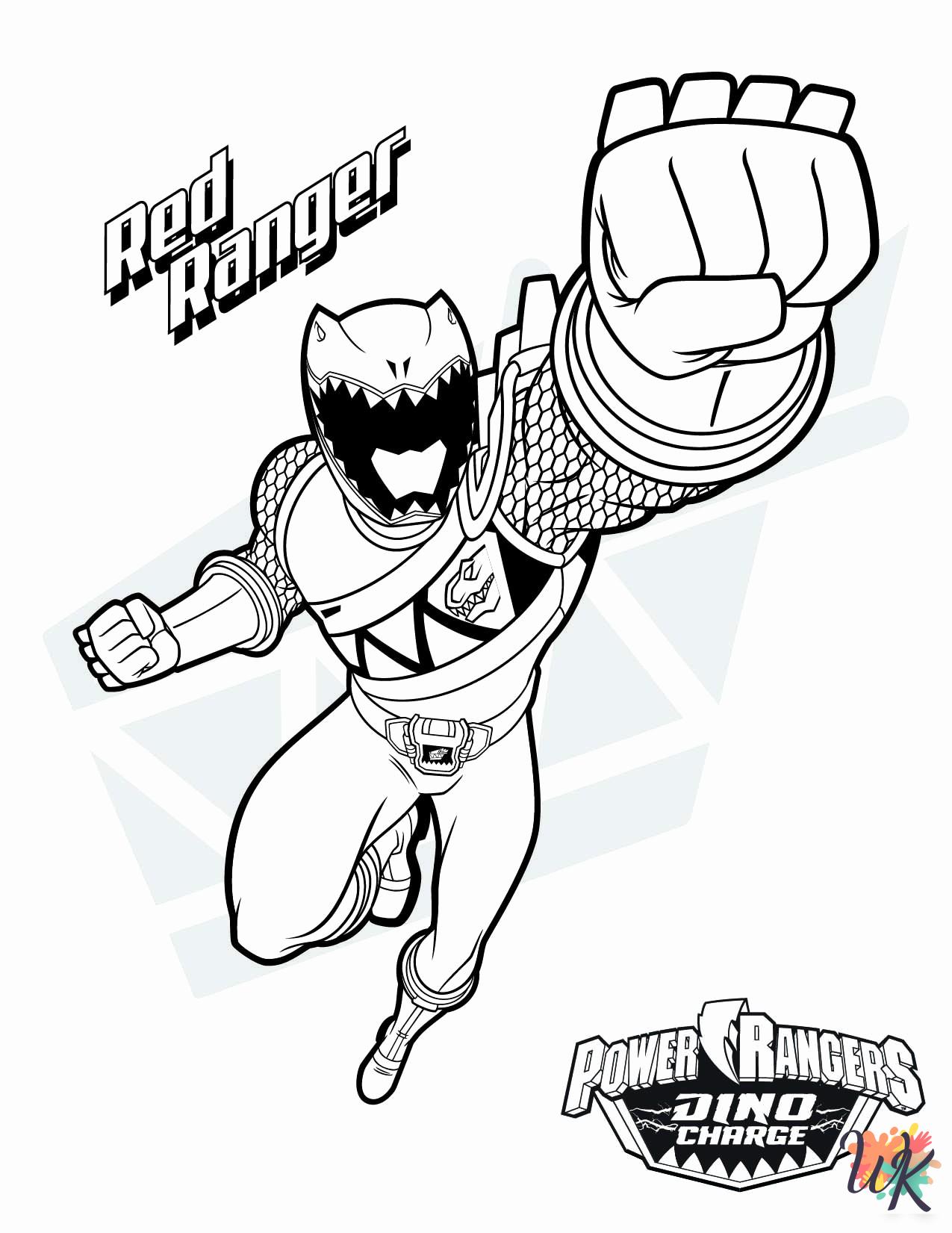 Power Rangers coloring pages free printable
