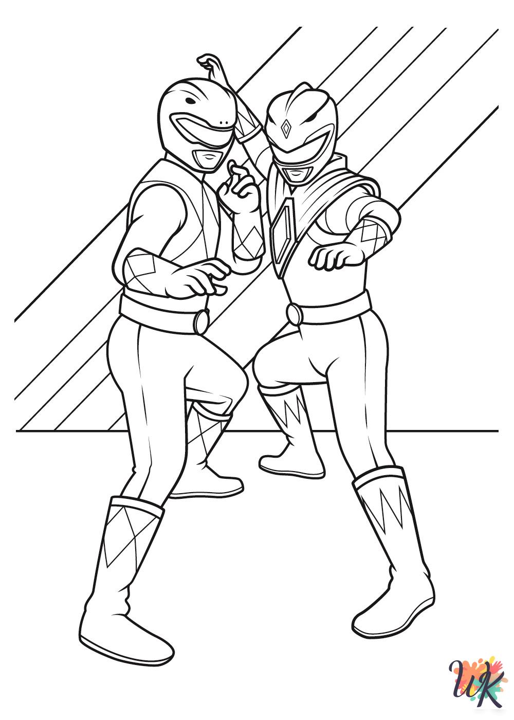 Power Rangers coloring pages free printable