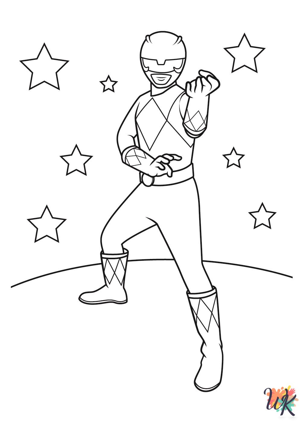 free Power Rangers coloring pages printable