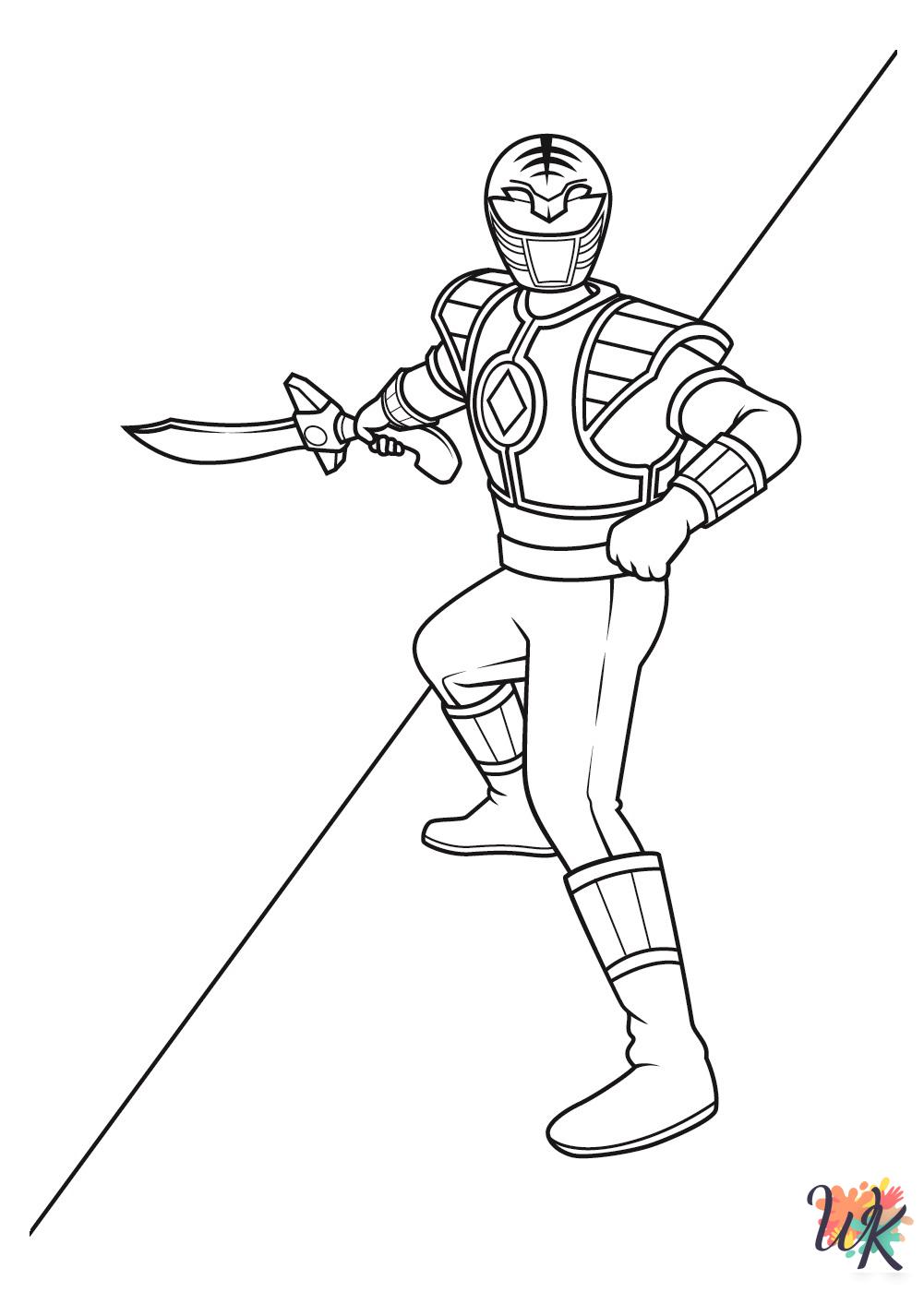 free Power Rangers coloring pages pdf