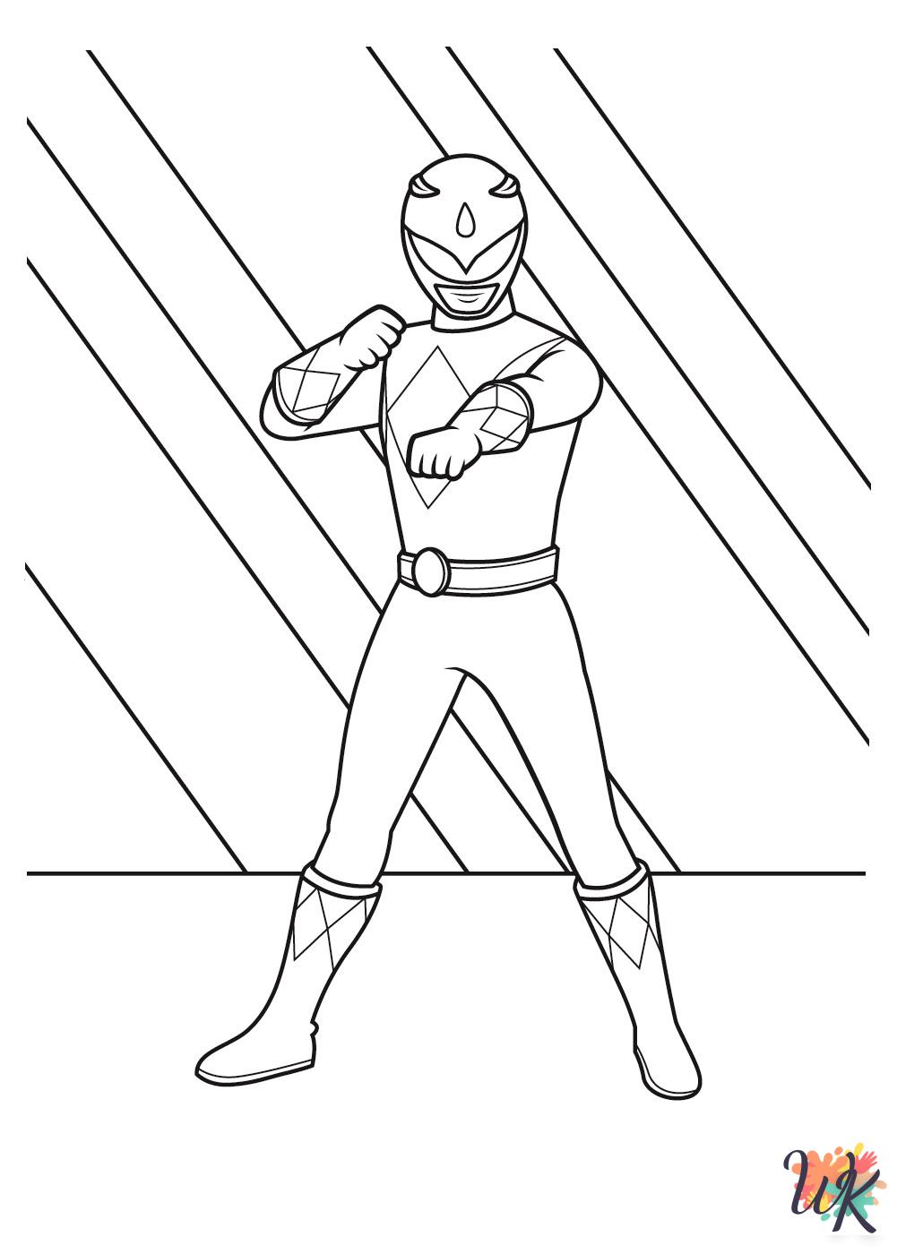 Power Rangers adult coloring pages