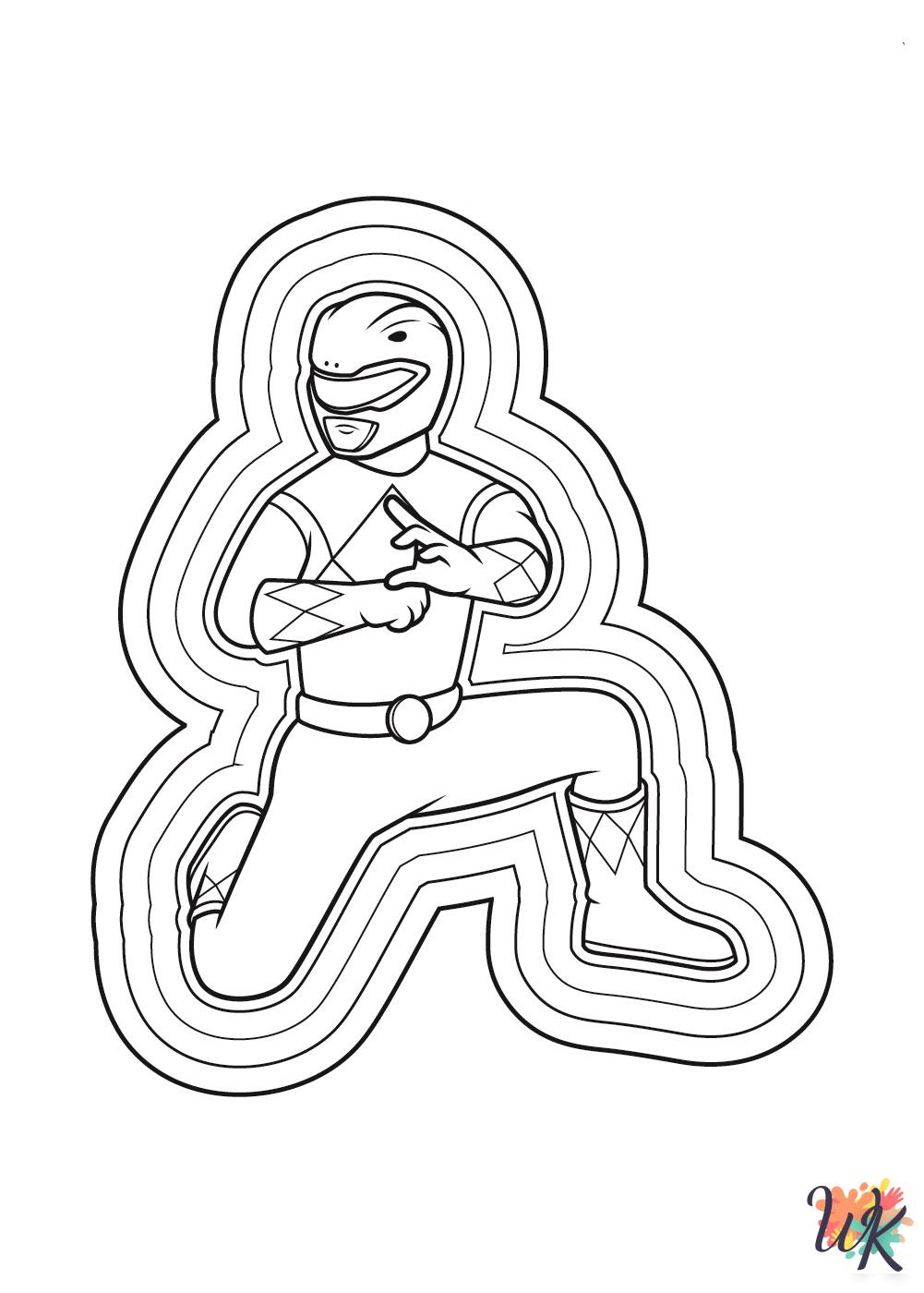 adult Power Rangers coloring pages