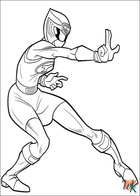 printable Power Rangers coloring pages for adults
