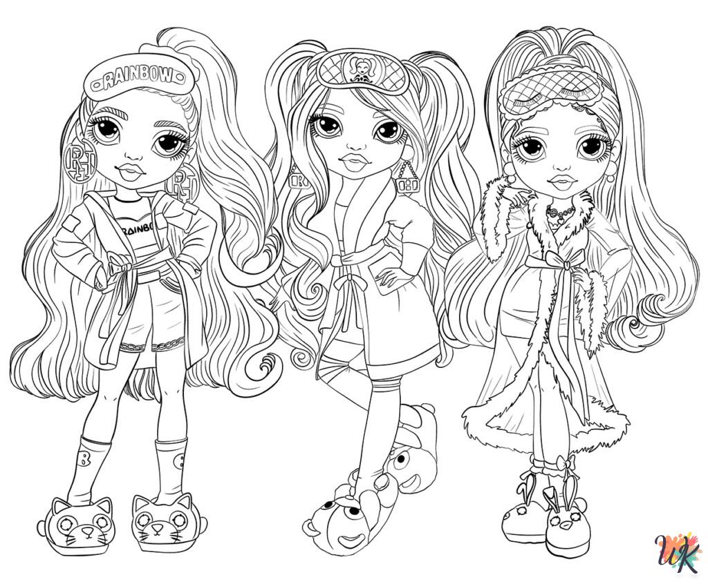 33 Rainbow High Coloring Pages For Kids - ColoringPagesWK