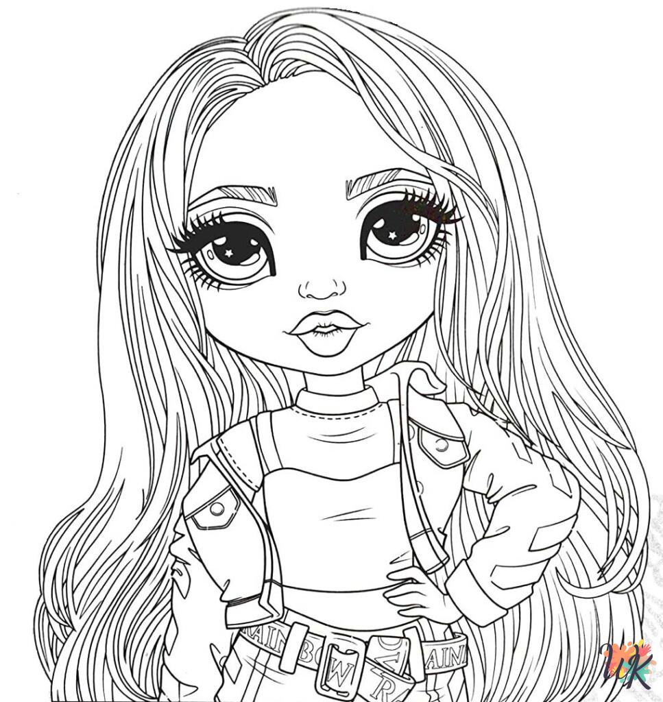 Rainbow High Coloring Pages Molon Printable