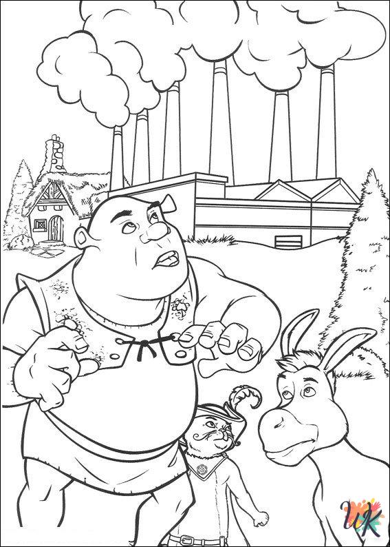 free printable Shrek coloring pages for adults