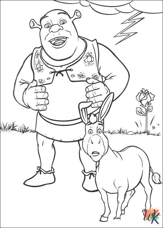 Shrek coloring pages grinch