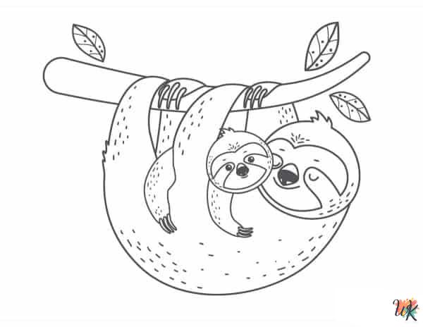 cute coloring pages Sloth