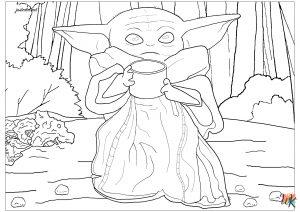 Star Wars coloring pages for adults easy