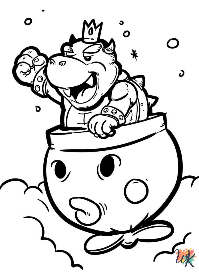 free printable Mario coloring pages