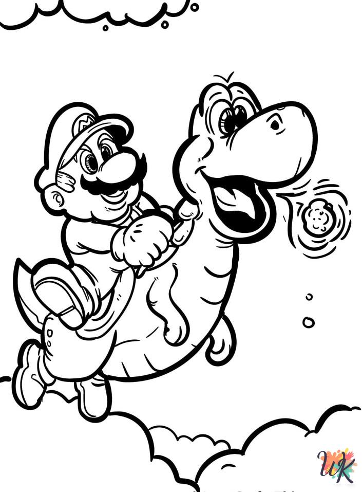 free printable Mario coloring pages