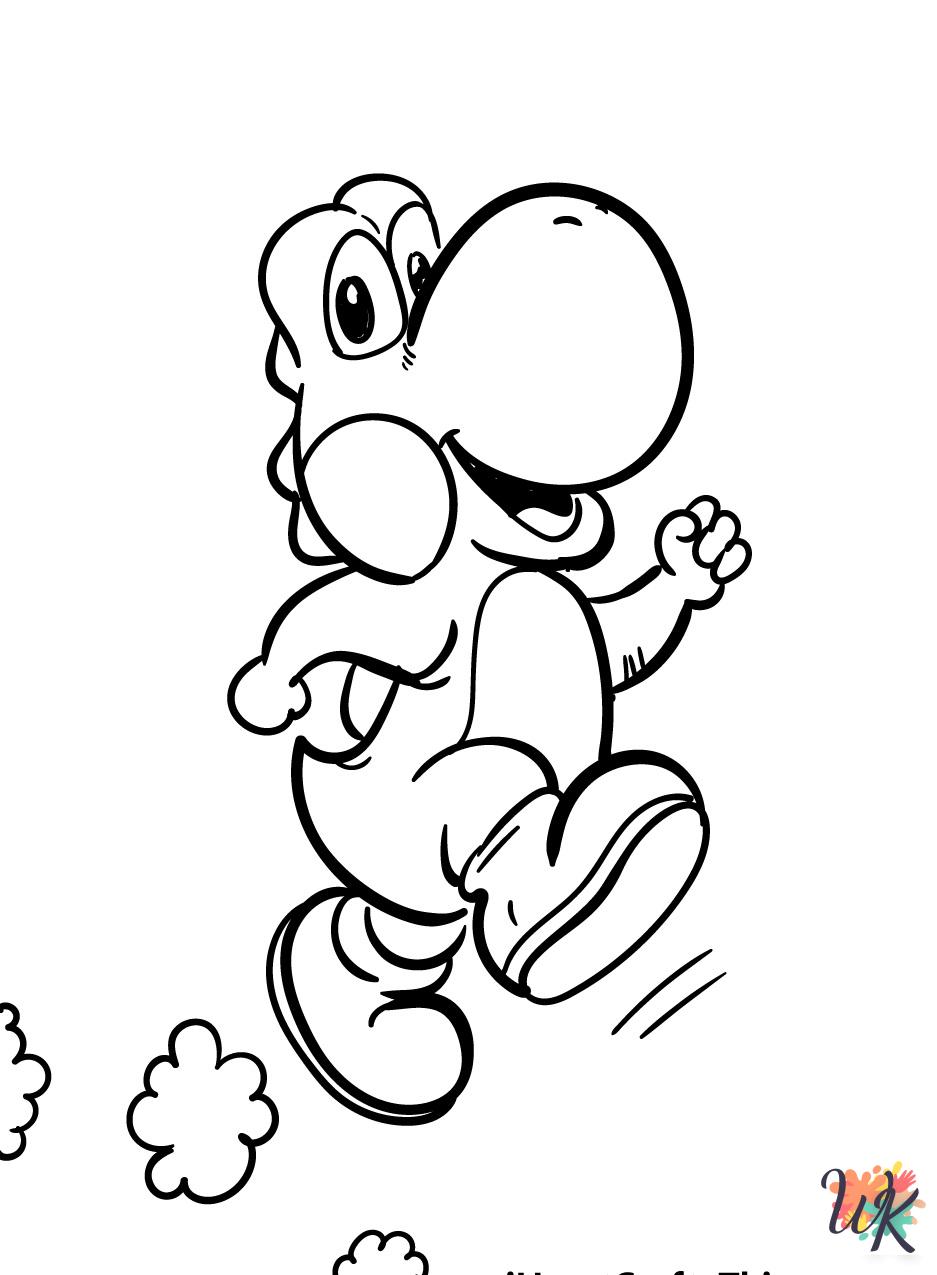 free Super Mario coloring pages pdf