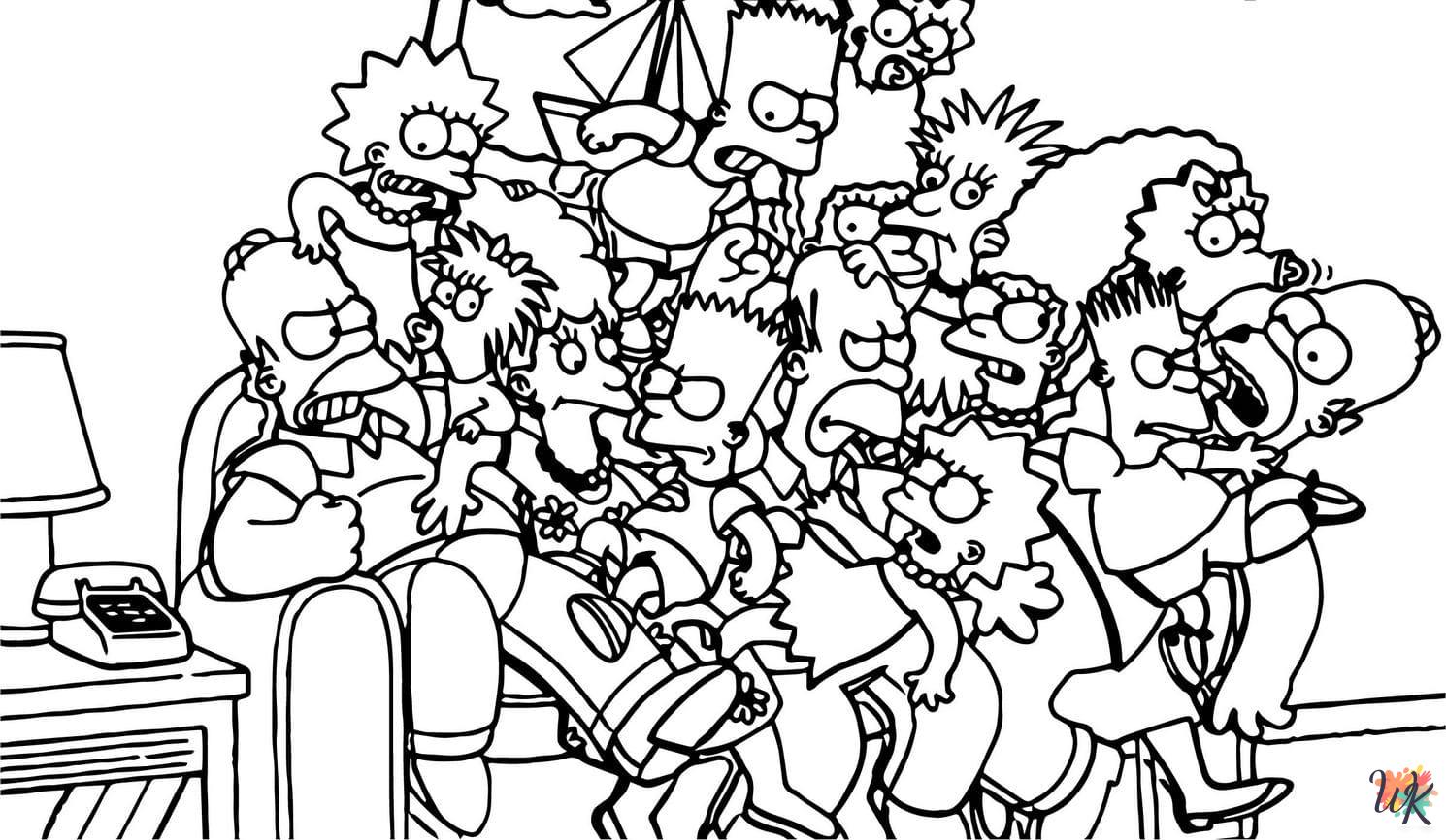 merry The Simpsons coloring pages