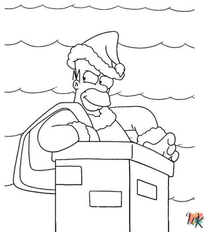 kawaii cute The Simpsons coloring pages
