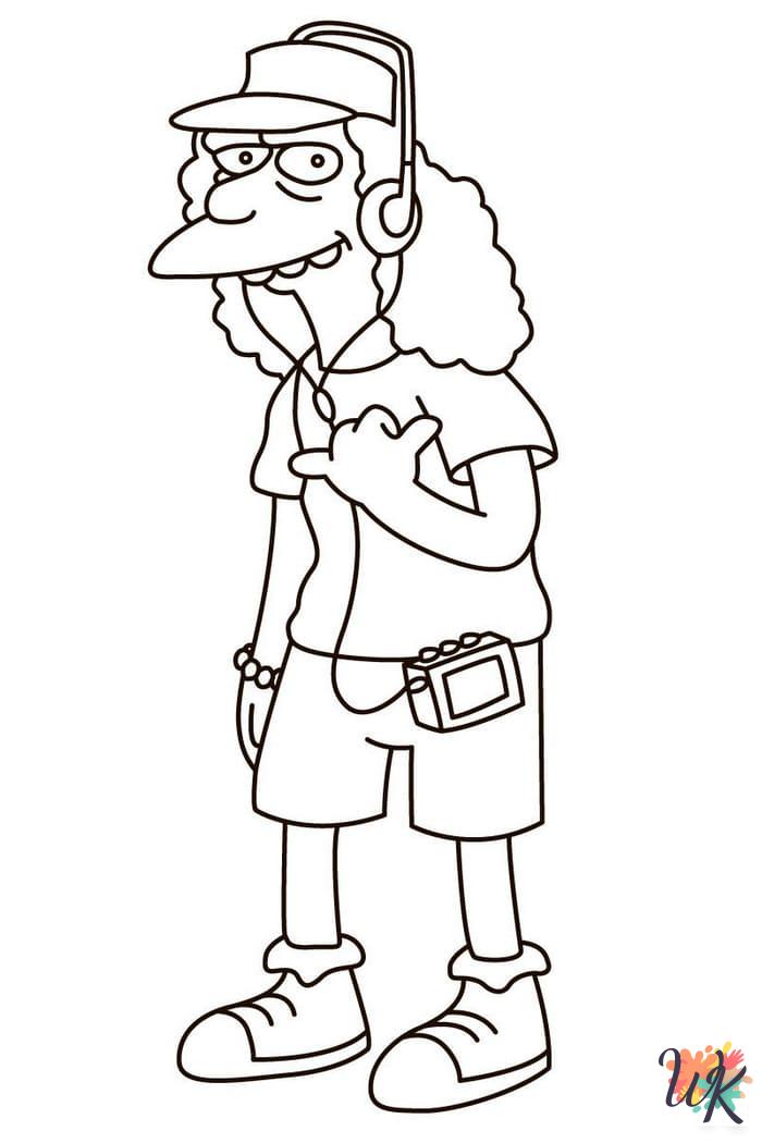 free printable The Simpsons coloring pages