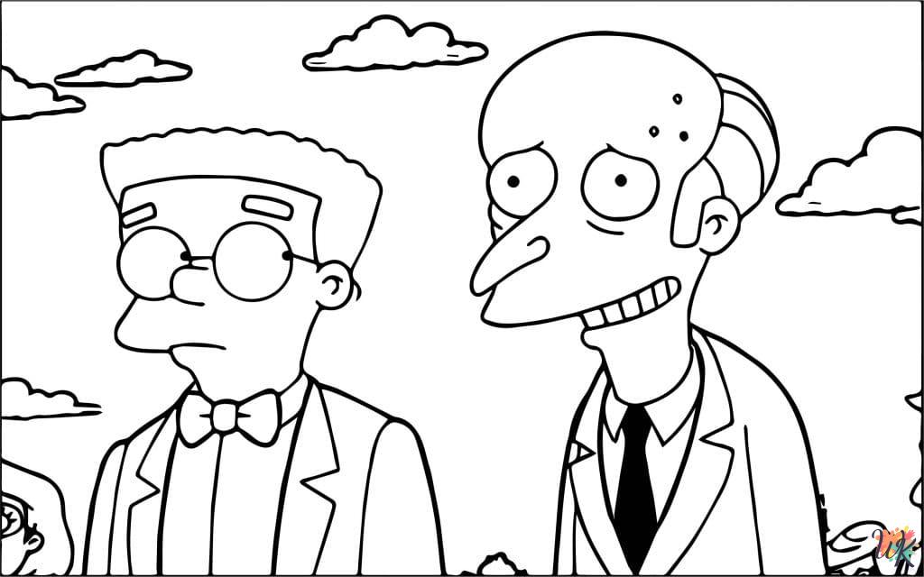 fun The Simpsons coloring pages