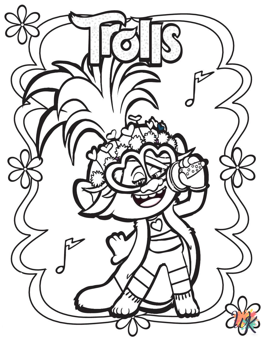 coloring pages Trolls