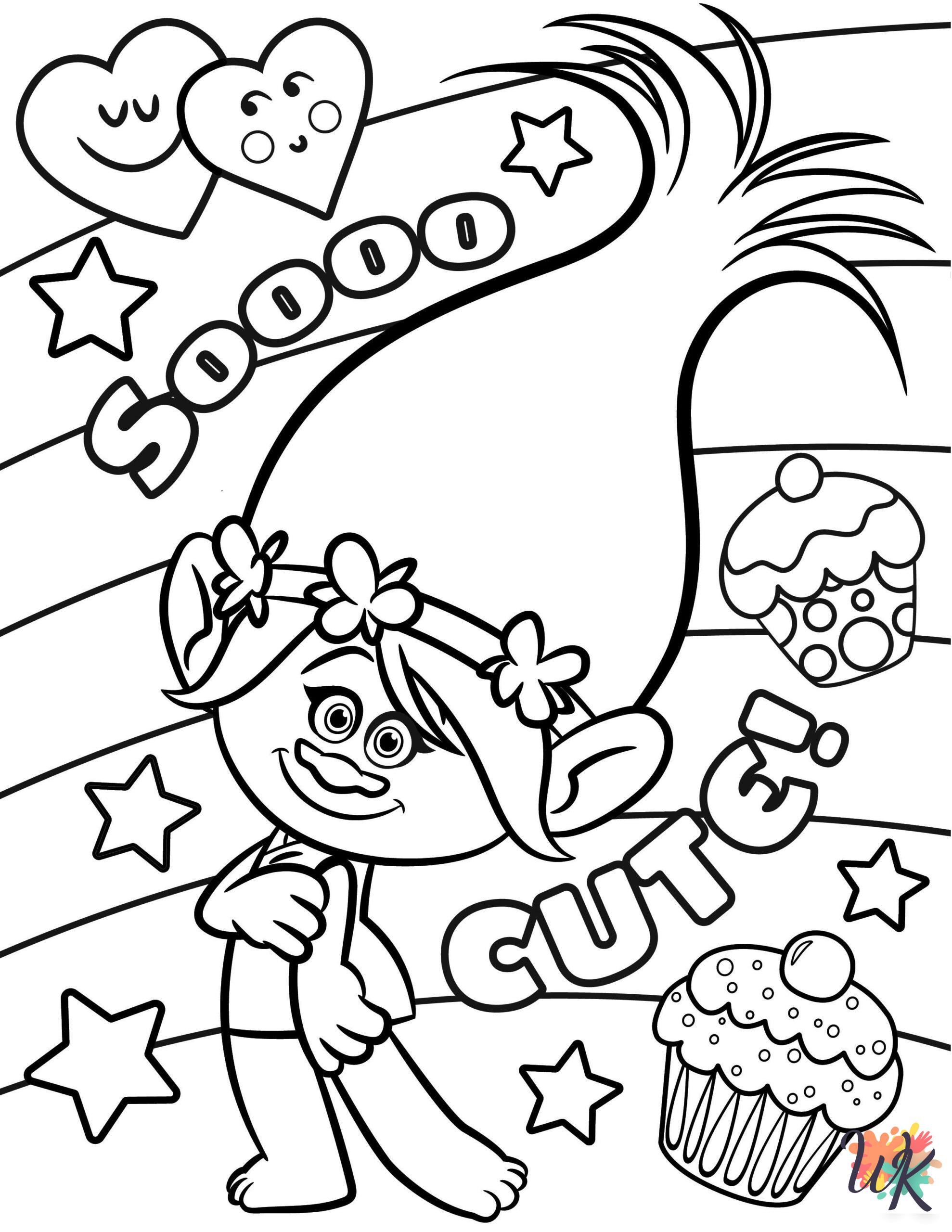 Trolls coloring pages grinch