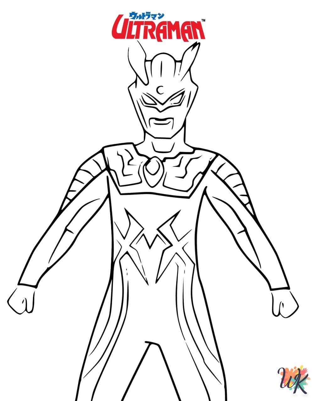 adult Ultraman coloring pages
