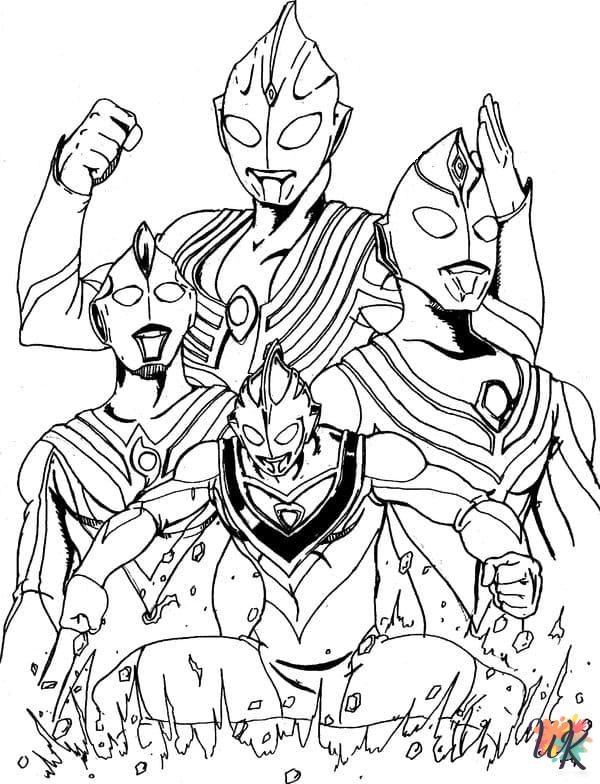 grinch cute Ultraman coloring pages